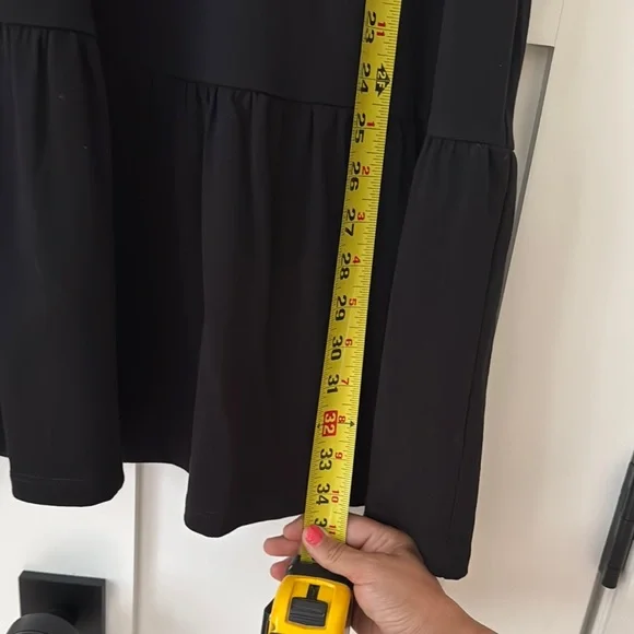 English Factory Black Ruffle Sleeve Dress - Picture 6 of 8